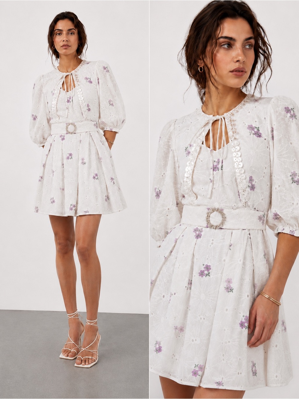 ZARA Old Tag Embroidered Floral Dress w Belt
Cottagecore Coquette XL